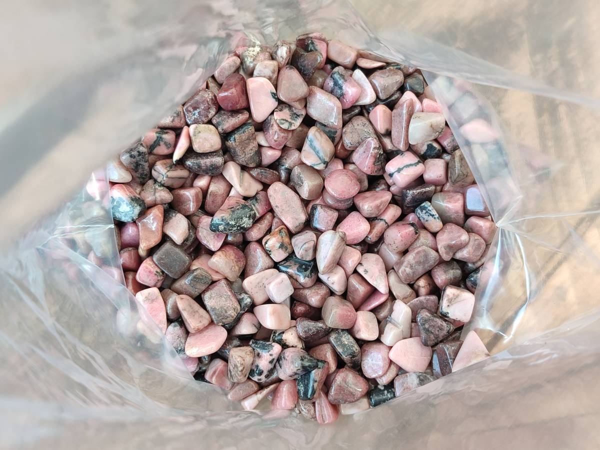 Polished Rhodonite Tumbled Stones x 6 Kg From Ambindavato, Madagascar - Toprock Gemstones and Minerals 