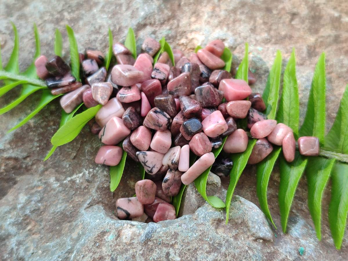 Polished Rhodonite Tumbled Stones x 6 Kg From Ambindavato, Madagascar - Toprock Gemstones and Minerals 
