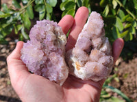 Natural Amethyst Spirit Quartz Clusters x 6 From Boekenhouthoek, South Africa
