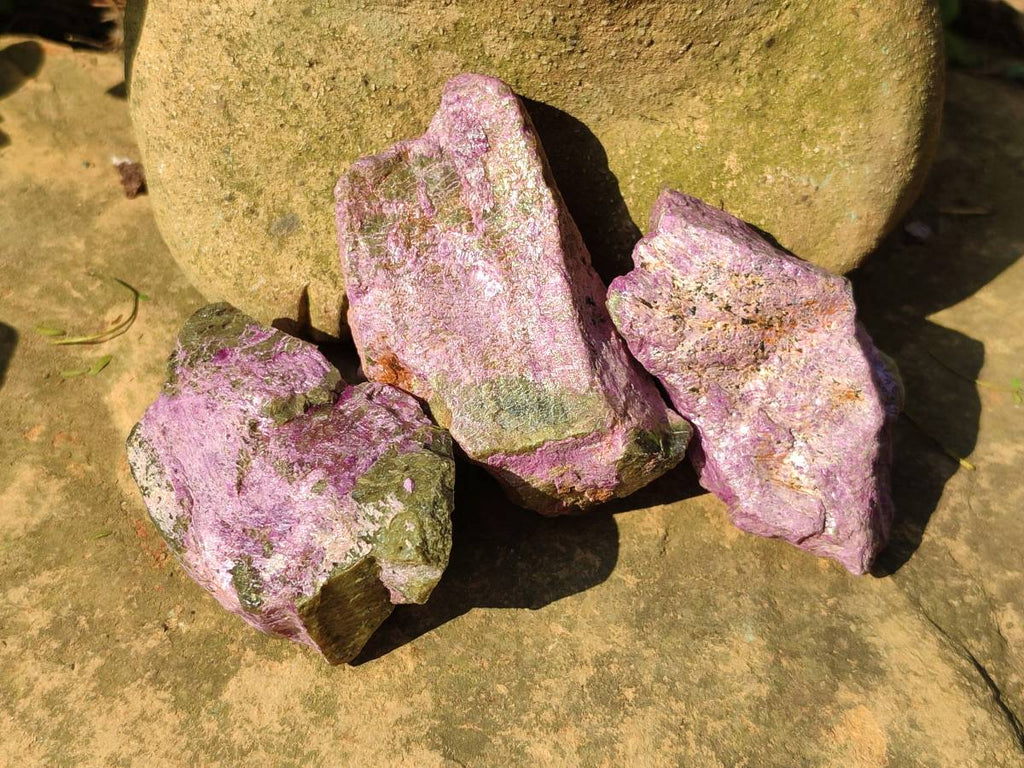 Natural Stichtite Cobbed Specimens x 24 From Barberton, South Africa - Toprock Gemstones and Minerals 