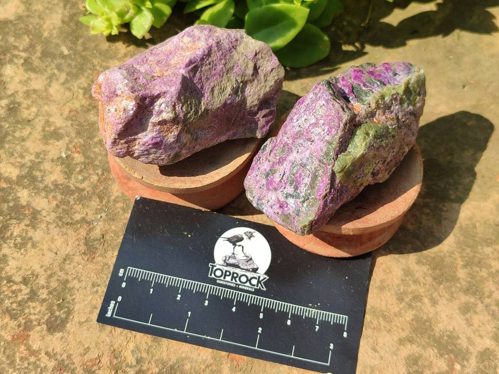 Natural Stichtite Cobbed Specimens x 24 From Barberton, South Africa - Toprock Gemstones and Minerals 