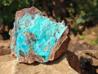 Natural Drusy Coated Chrysocolla Specimens x 6 From Lupoto Mine, Congo