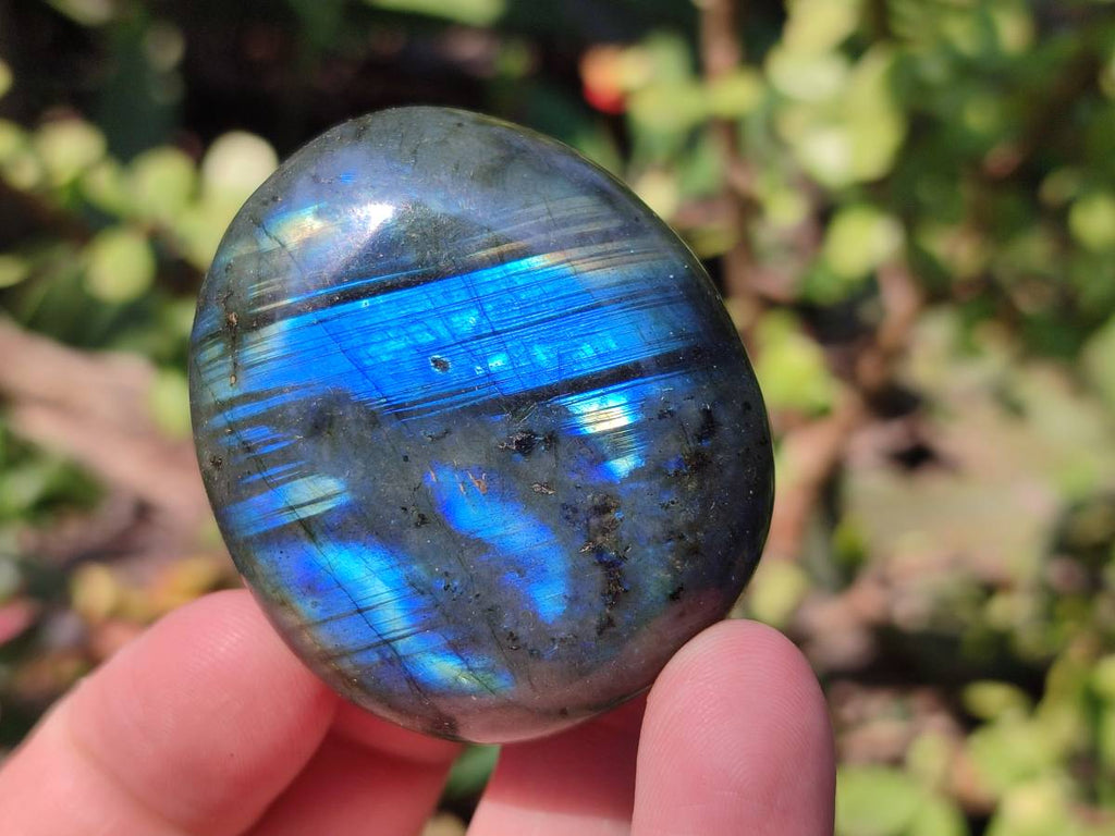 Polished Labradorite Palm Stones x 20 From Tulear, Madagascar - Toprock Gemstones and Minerals 