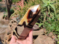 Polished Septerye Towers x 2 From Mahajanga, Madagascar