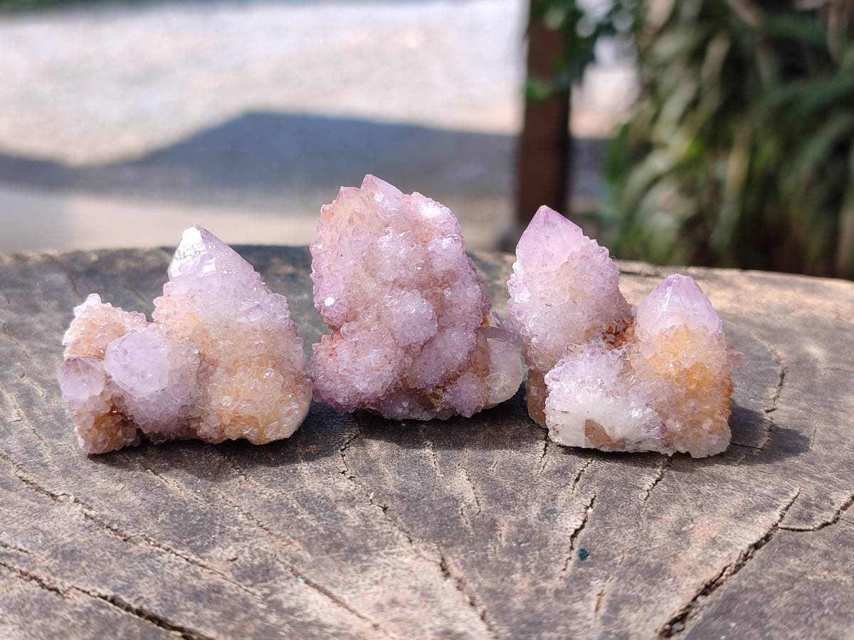 Natural Amethyst Spirit Quartz Clusters x 20 From Boekenhouthoek, South Africa - Toprock Gemstones and Minerals 