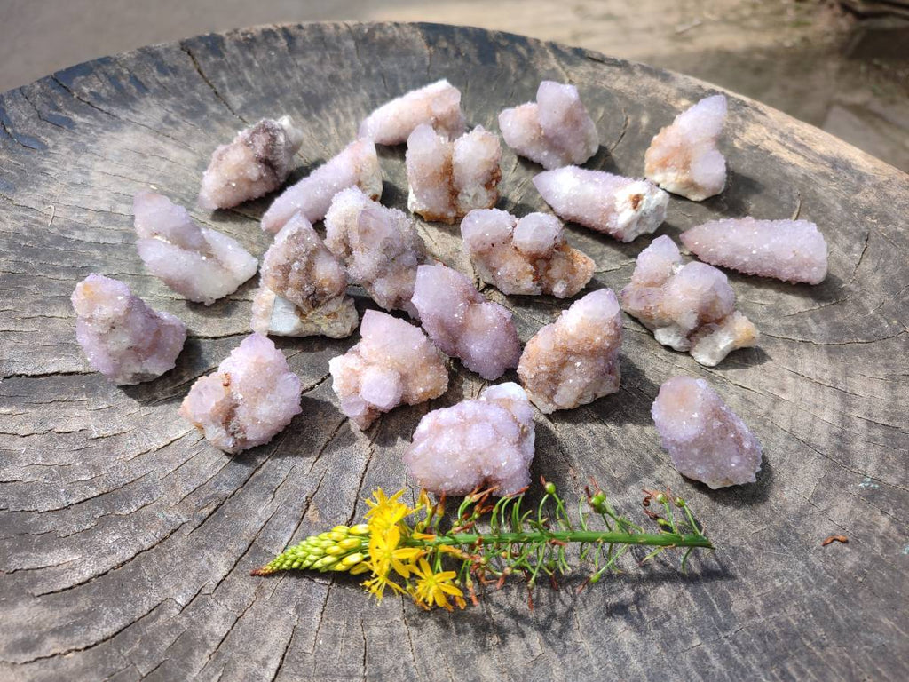 Natural Amethyst Spirit Quartz Clusters x 20 From Boekenhouthoek, South Africa - Toprock Gemstones and Minerals 