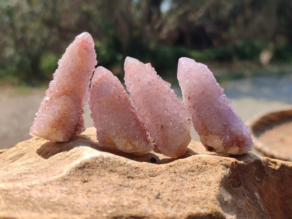 Natural Amethyst Spirit Quartz Clusters x 20 From Boekenhouthoek, South Africa - Toprock Gemstones and Minerals 