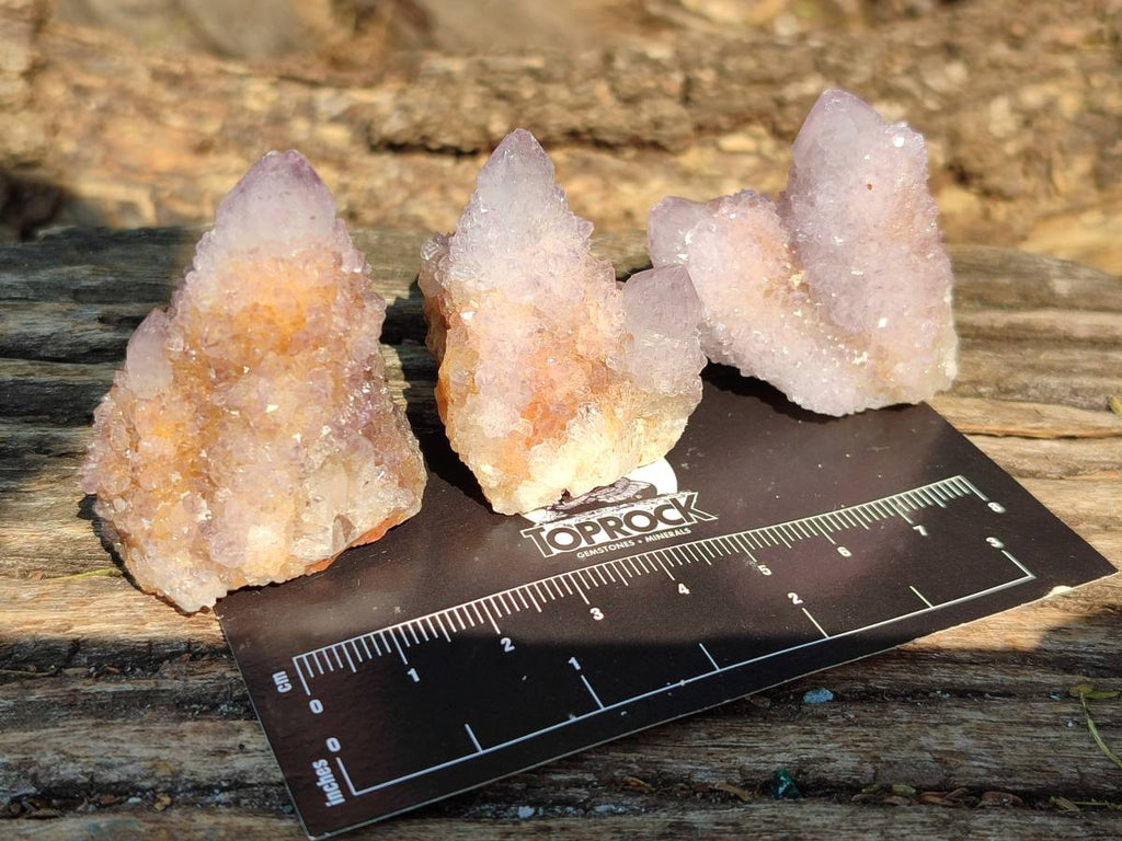 Natural Amethyst Spirit Quartz Clusters x 20 From Boekenhouthoek, South Africa - Toprock Gemstones and Minerals 