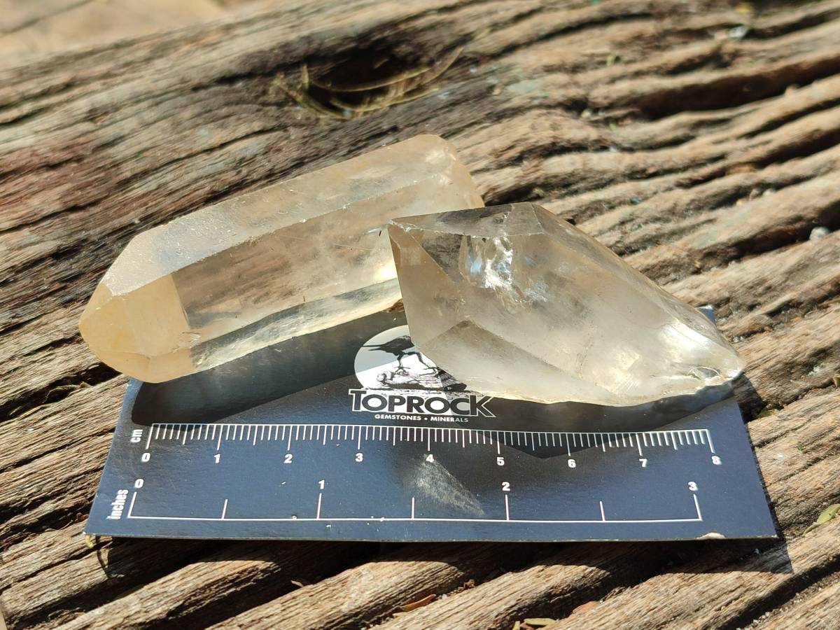 Natural Quartz Crystals x 35 From Madagascar - Toprock Gemstones and Minerals 