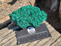 Natural Silky Malachite Specimens x 4 From Kasompe, Congo