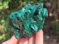Natural Silky Malachite Specimens x 4 From Kasompe, Congo