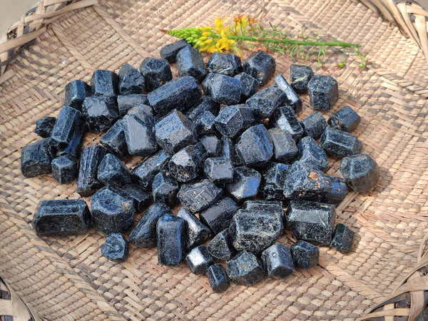 Natural Alluvial Schorl Black Tourmaline Crystals x 2.92 Kg Lot From Zimbabwe