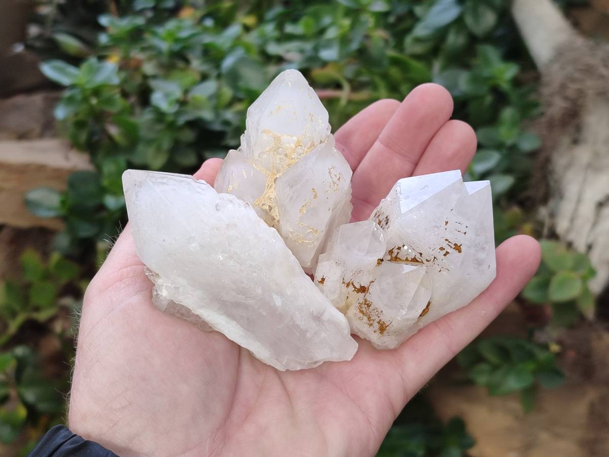Natural Quartz Clusters x 12 From Madagascar - Toprock Gemstones and Minerals 