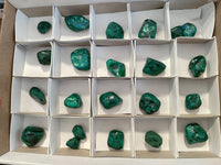 Polished Dioptase Free Forms x 22 From Likasi, Congo
