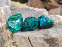 Polished Dioptase Free Forms x 22 From Likasi, Congo