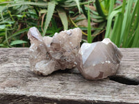 Natural Smokey Quartz Crystals x 3 From Zomba, Malawi