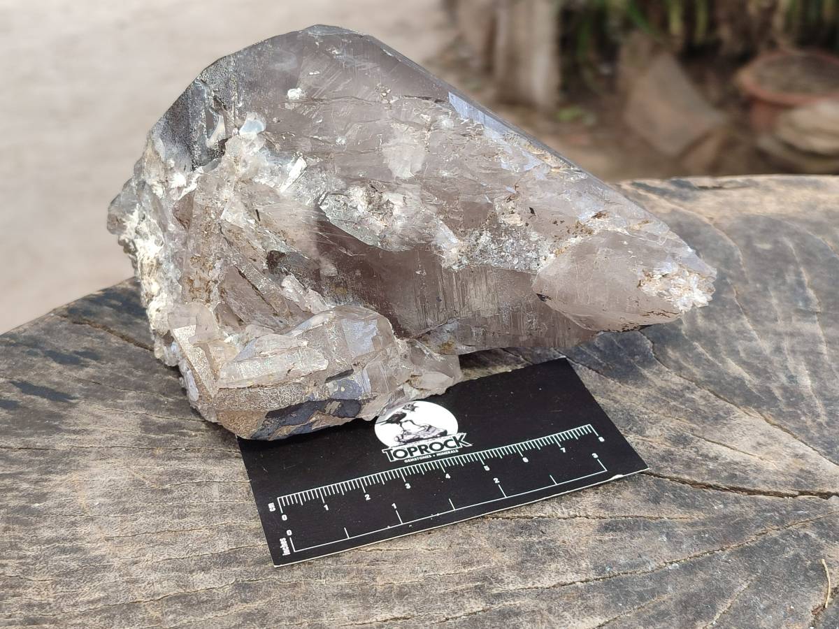 Natural Smokey Quartz Crystals x 3 From Zomba, Malawi - Toprock Gemstones and Minerals 