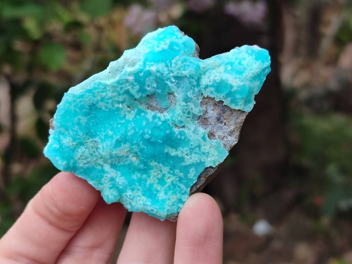 Natural Hemimorphite on Dolomite Specimens x 6 From Lupoto Mine, Congo - Toprock Gemstones and Minerals 