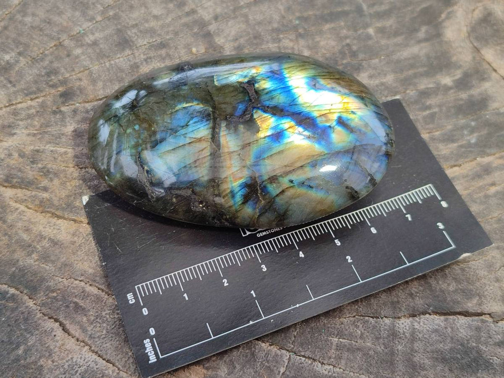 Polished Labradorite Palm Stones x 12 From Tulear, Madagascar - Toprock Gemstones and Minerals 