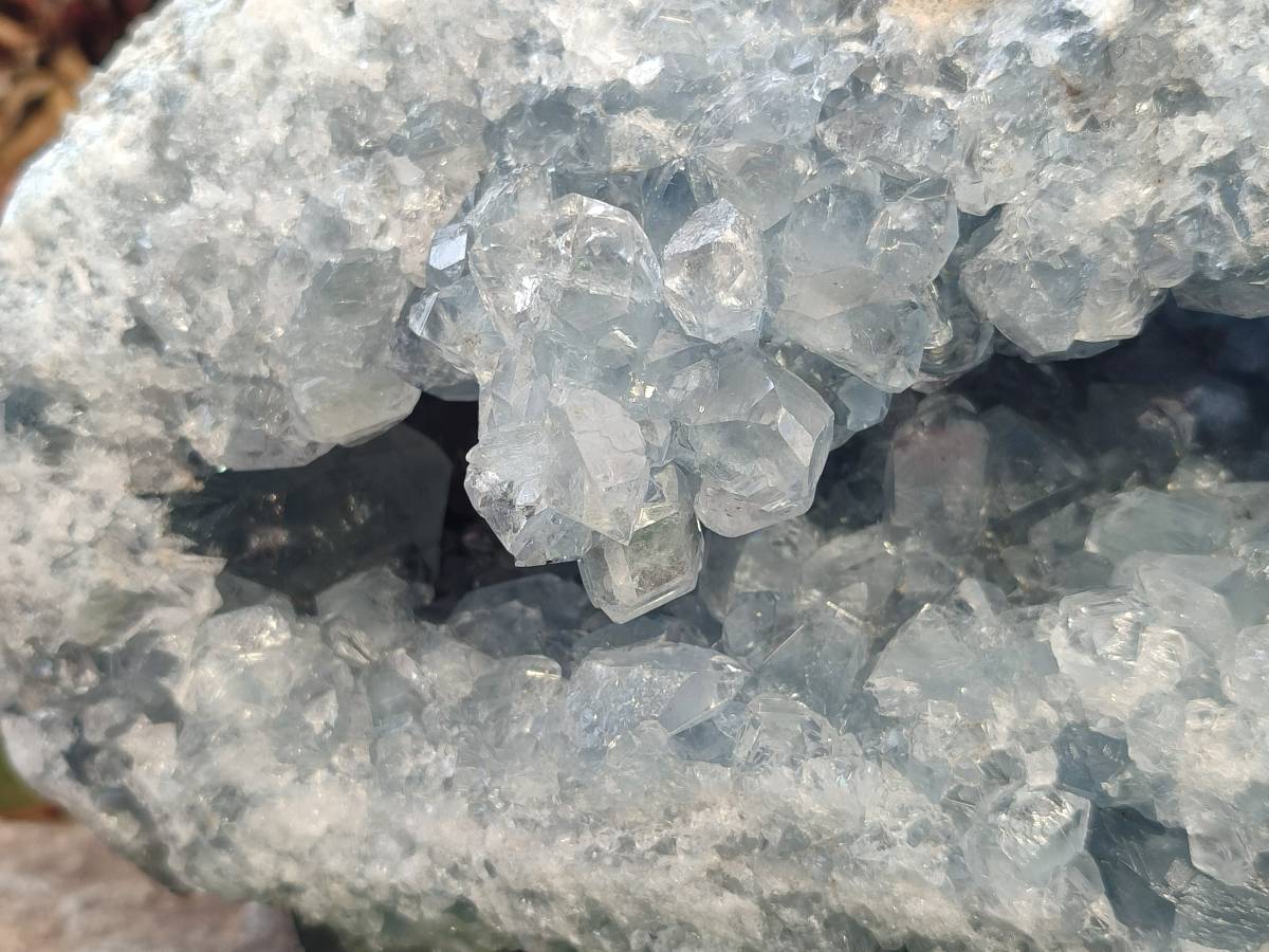 Natural Blue Celestite Crystal Specimen x 1 From Sakoany, Madagascar - Toprock Gemstones and Minerals 