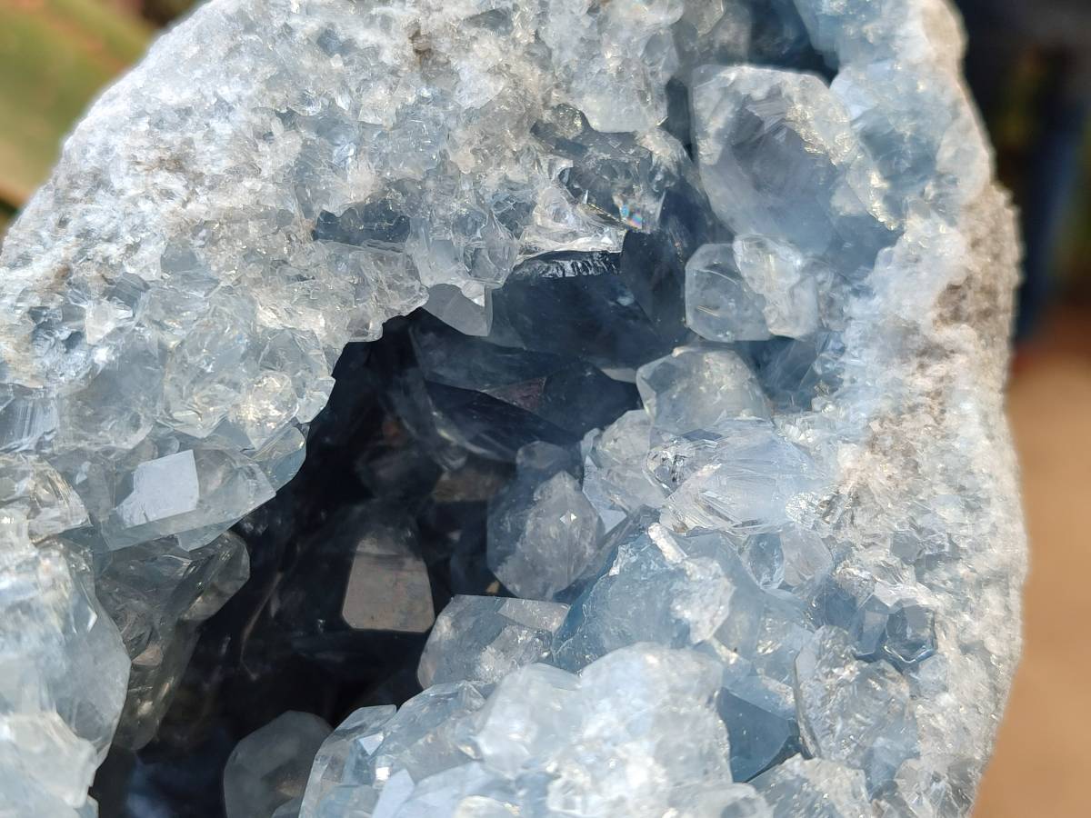 Natural Blue Celestite Crystal Specimen x 1 From Sakoany, Madagascar - Toprock Gemstones and Minerals 