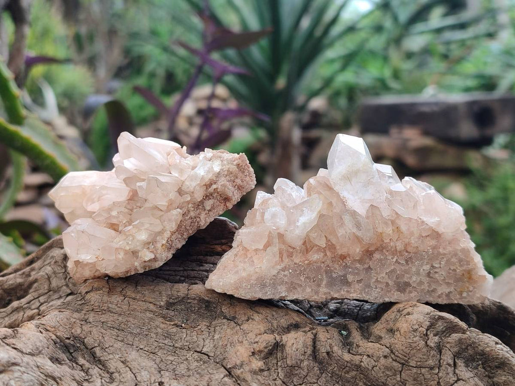 Natural Quartz Clusters x 12 From Madagascar - Toprock Gemstones and Minerals 