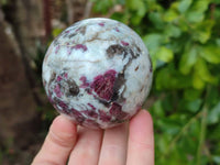 Polished Rubellite Pink Tourmaline Spheres x 4 From Ambatondrazaka, Madagascar