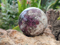 Polished Rubellite Pink Tourmaline Spheres x 4 From Ambatondrazaka, Madagascar