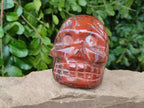 Hand Made Red Jasper Skull x 1 From Madagascar - Toprock Gemstones and Minerals 
