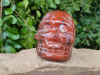 Hand Made Red Jasper Skull x 1 From Madagascar