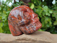 Hand Made Red Jasper Skull x 1 From Madagascar