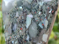 Polished Bloodstone Standing Free Forms x 3 From Swaziland