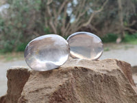 Polished Mixed Quartz Galets x 12 From Madagascar