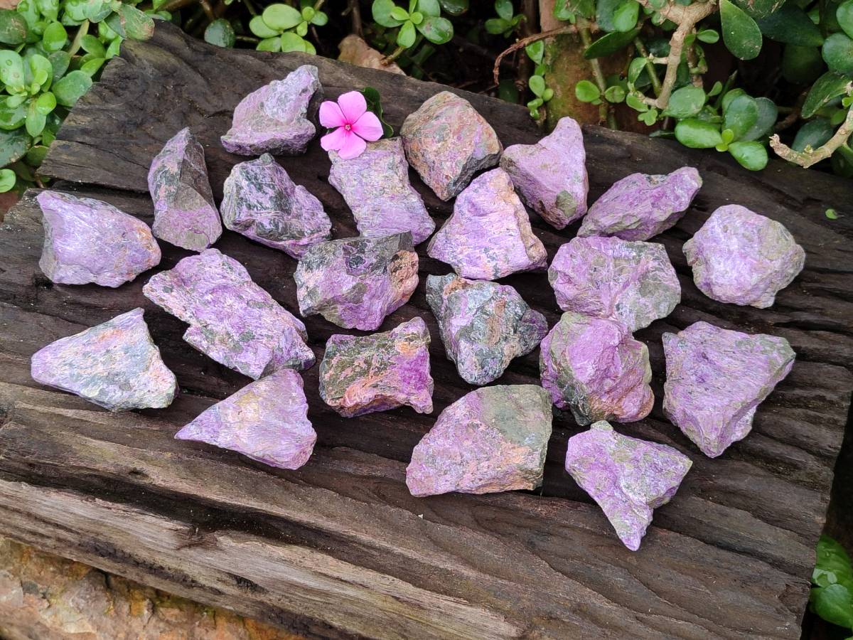 Natural Stichtite Cobbed Specimens x 35 From Barberton, South Africa - Toprock Gemstones and Minerals 