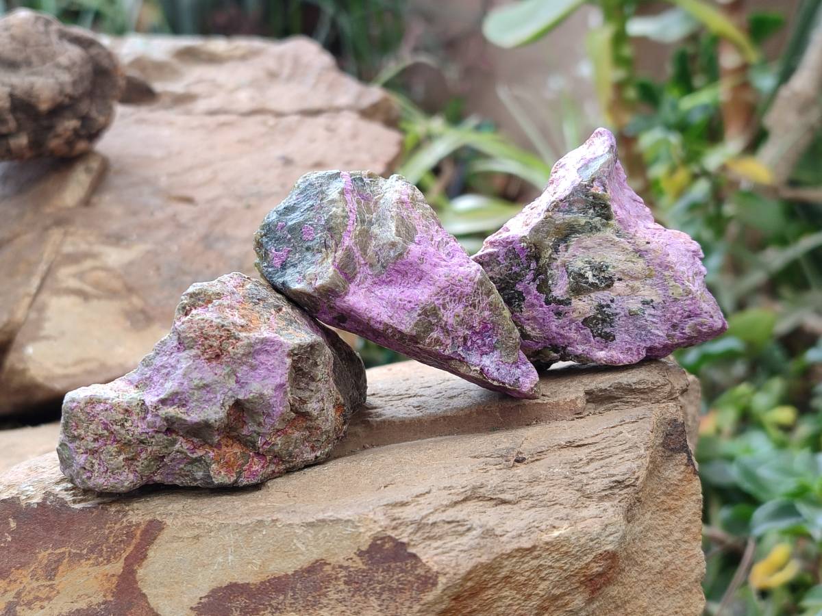 Natural Stichtite Cobbed Specimens x 35 From Barberton, South Africa - Toprock Gemstones and Minerals 