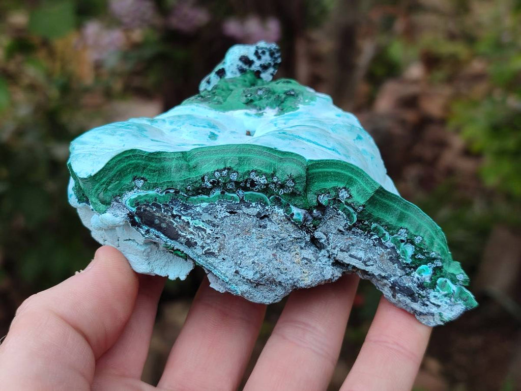 Natural Malachite Malacolla Botryoidal Chrysocolla Specimens x 4 From Kulukuluku, Congo - Toprock Gemstones and Minerals 