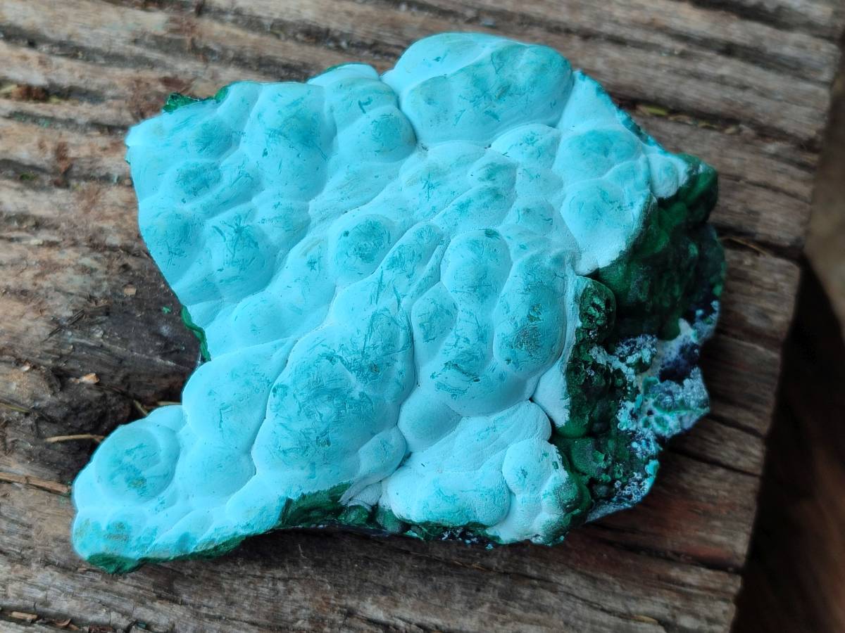 Natural Malachite Malacolla Botryoidal Chrysocolla Specimens x 4 From Kulukuluku, Congo - Toprock Gemstones and Minerals 