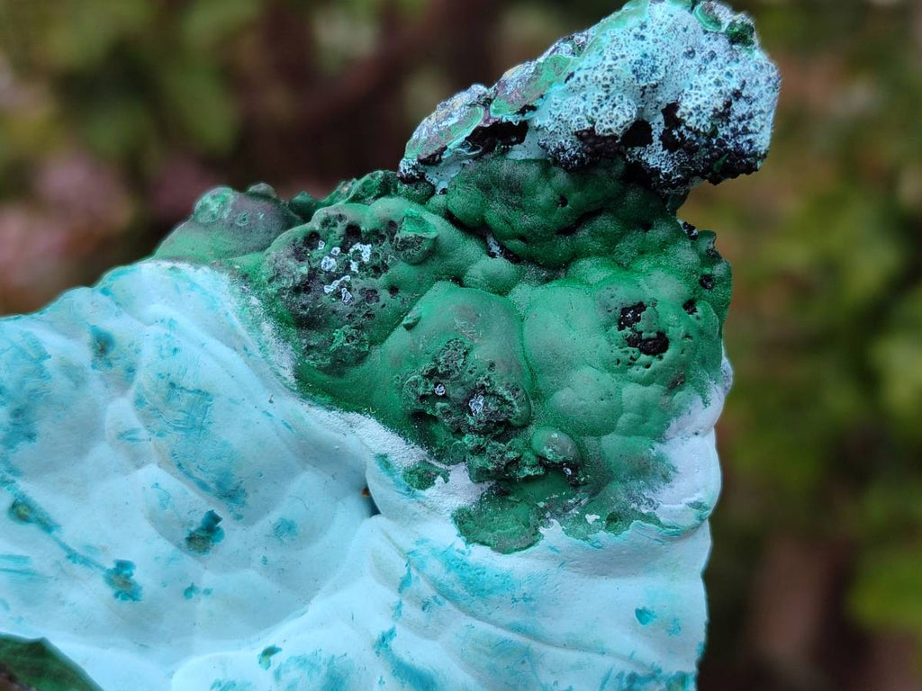 Natural Malachite Malacolla Botryoidal Chrysocolla Specimens x 4 From Kulukuluku, Congo - Toprock Gemstones and Minerals 