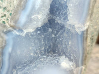 Polished Blue Lace Agate Standing Free Form x 1 From Nsanje, Malawi