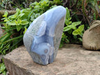 Polished Blue Lace Agate Standing Free Form x 1 From Nsanje, Malawi - Toprock Gemstones and Minerals 