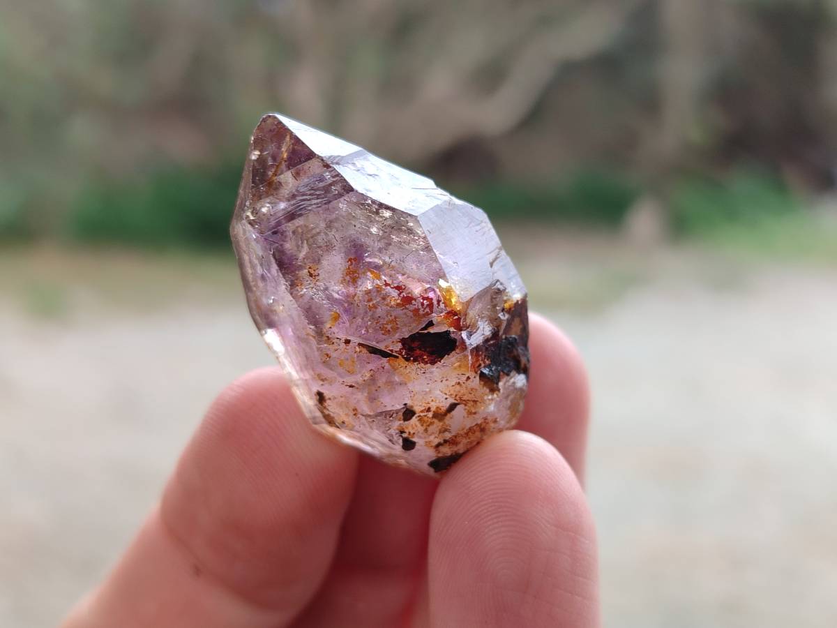 Natural Window Amethyst Crystals x 20 From Chiredzi, Zimbabwe - Toprock Gemstones and Minerals 