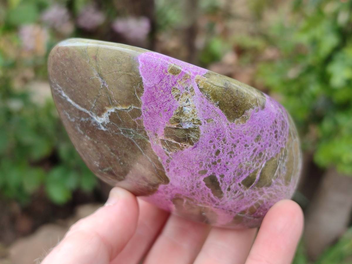 Polished Stichtite Standing Free Forms x 2 From Barberton, South Africa - Toprock Gemstones and Minerals 