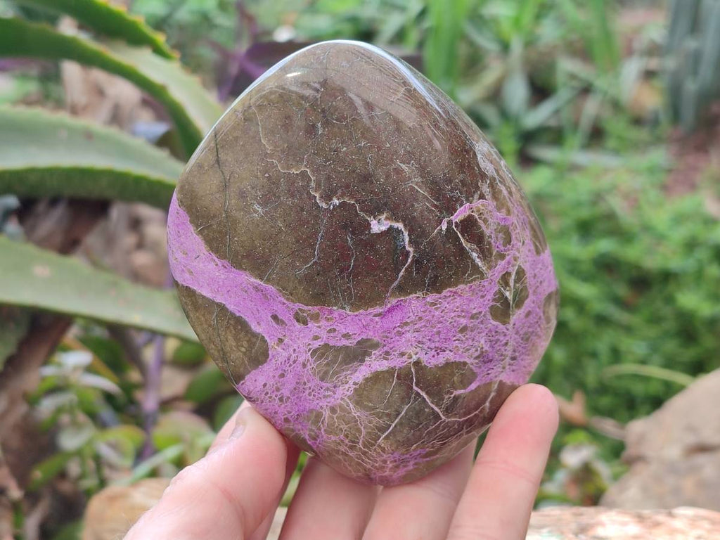 Polished Stichtite Standing Free Forms x 2 From Barberton, South Africa - Toprock Gemstones and Minerals 