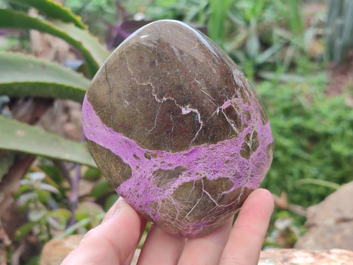 Polished Stichtite Standing Free Forms x 2 From Barberton, South Africa - Toprock Gemstones and Minerals 