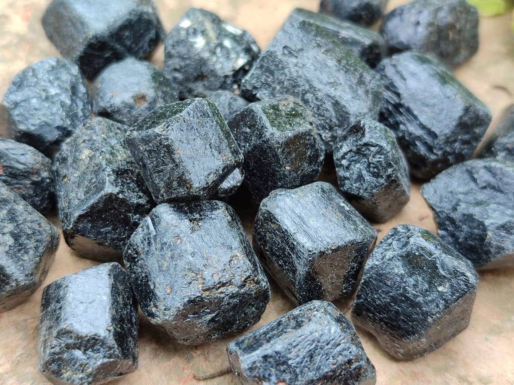 Natural Alluvial Schorl Black Tourmaline Crystals x 1.53 Kg Lot From Zimbabwe - Toprock Gemstones and Minerals 