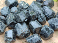 Natural Alluvial Schorl Black Tourmaline Crystals x 1.53 Kg Lot From Zimbabwe