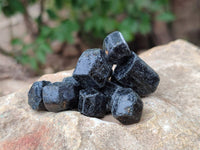 Natural Alluvial Schorl Black Tourmaline Crystals x 1.53 Kg Lot From Zimbabwe