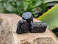 Natural Alluvial Schorl Black Tourmaline Crystals x 1.53 Kg Lot From Zimbabwe