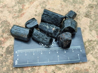 Natural Alluvial Schorl Black Tourmaline Crystals x 1.53 Kg Lot From Zimbabwe