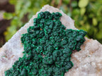 Natural Crystalline Ball Malachite and Drusy Quartz On Dolomite Matrix Specimens x 3 From Kambove, Congo - Toprock Gemstones and Minerals 